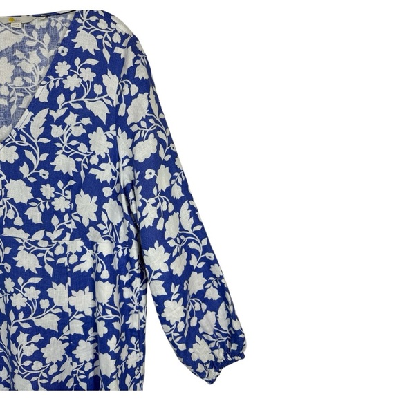 Boden Blue and White Floral Mini Dress - Picture 5 of 13